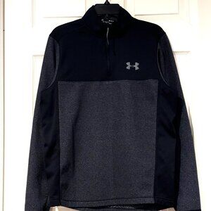 Under Armour Medium Loose Fitting Cold Gear 1/4 zip Pull Over Sweaters